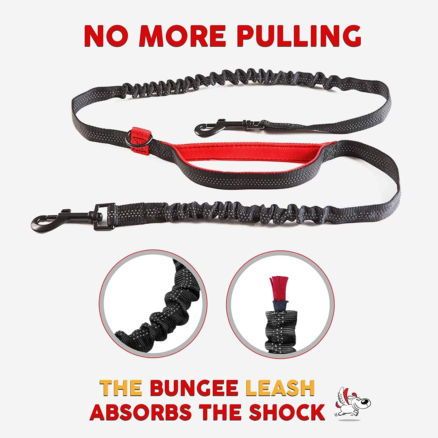 Exquisite Hands-Free Leash for Two Large Dogs – Perfect for Active Pet Owners – Comfortable, Durable & Ideal for Running, Walking, Hiking – Premium Dual Waist Lead with Bungee – Must-Have Dog Gear